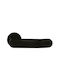 Zogometal Middle Door Lever With Rosette Pair With Mouthpiece Black