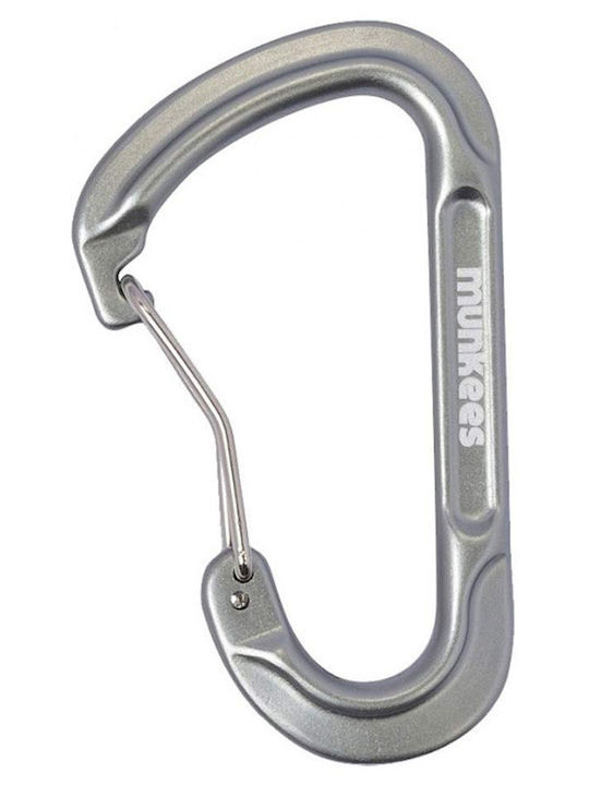 Munkees Forged D-shaped Carabiner Grey