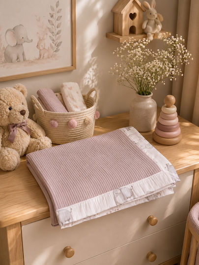 Grandes Suenos Pătură Pepinieră Swaddling 100% Bumbac Roz 75x100 cm