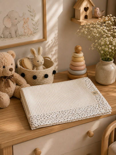 Grandes Suenos Pătură Pepinieră Swaddling 100% Bumbac Albă 75x100cm