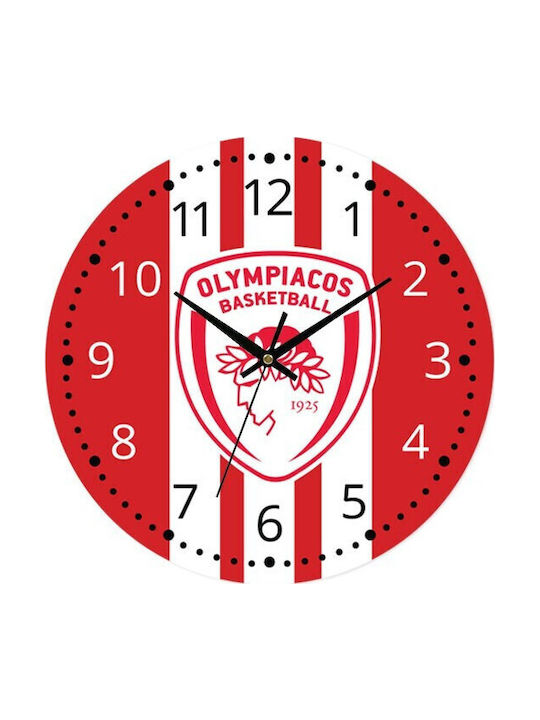 Kinder Wanduhr Olympiakós Basketball 30cm