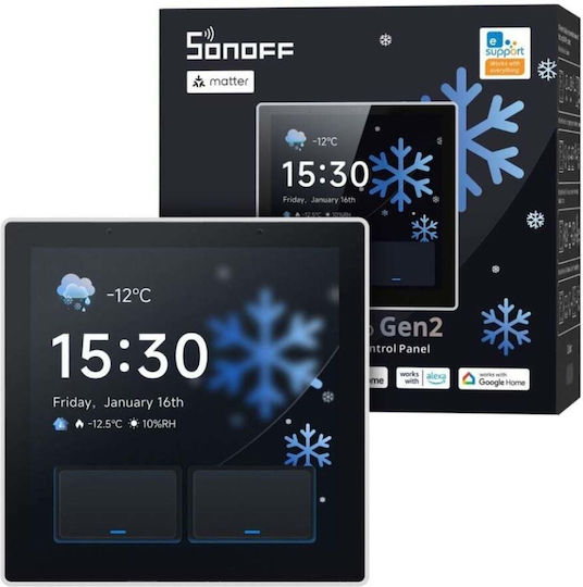 Sonoff Nspanel Pro Comutator de Perete Încastrat Wi-Fi cu Ramă Albă
