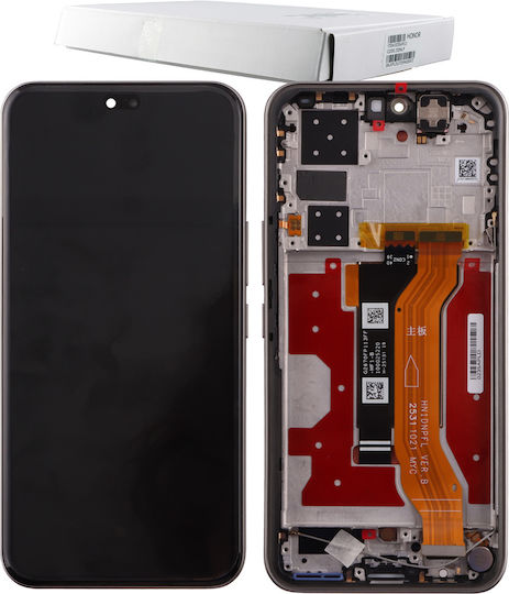 Honor Screen with Touch Mechanism and Frame for Honor 400 Pro (Gray)