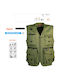 Sleeveless Men's Work Vest Green