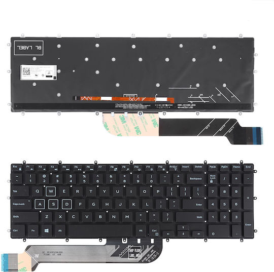 Dell Лаптоп Клавиатура 01 9z.nczld.a01 Версия със Задно Осветяване 2