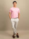 Herrenblusen Kurzarm T-Shirt Rosa