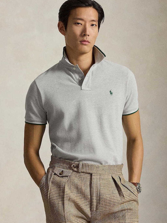Polo Short Sleeve Blouse Grey