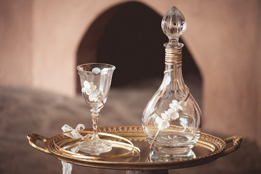 Set Cavaler De Nuntă Din Cristal Auriu 3 Bucăți Set Cavaler De Nuntă Din Cristal Auriu 3 Bucăți