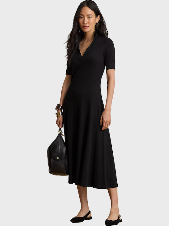 Midi Abendkleid Schwarz