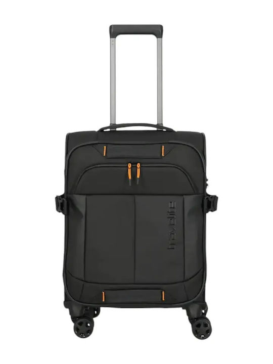 Travelite Βαλίτσα Ταξιδίου Καμπίνας Μαύρο Ύψους 55εκ.