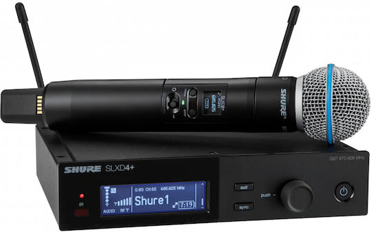 Shure SLXD24+E/B58-G65 Set Drahtloses Dynamisches Handmikrofon für Vokale