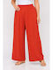 Women's Pantaloons with Rubber Band in Regular Fit Tile Red SH-55240-26TR-TILE RED