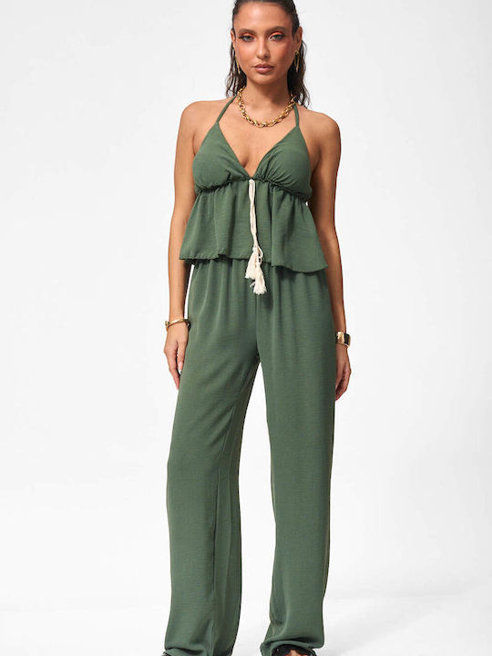 Decoro Women's Khaki Set with Trousers