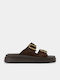 Women's Flat Sandals Brown