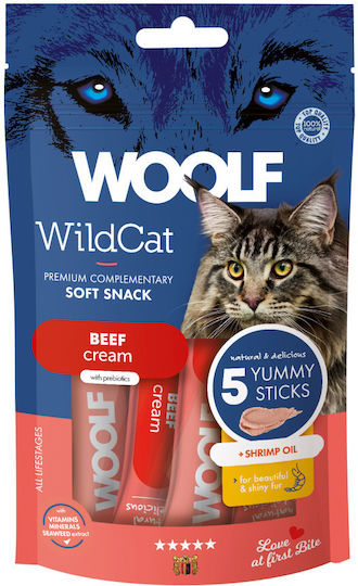 Woolf Wildcat Cream Rindfleisch Garnelenöl 5x14gr