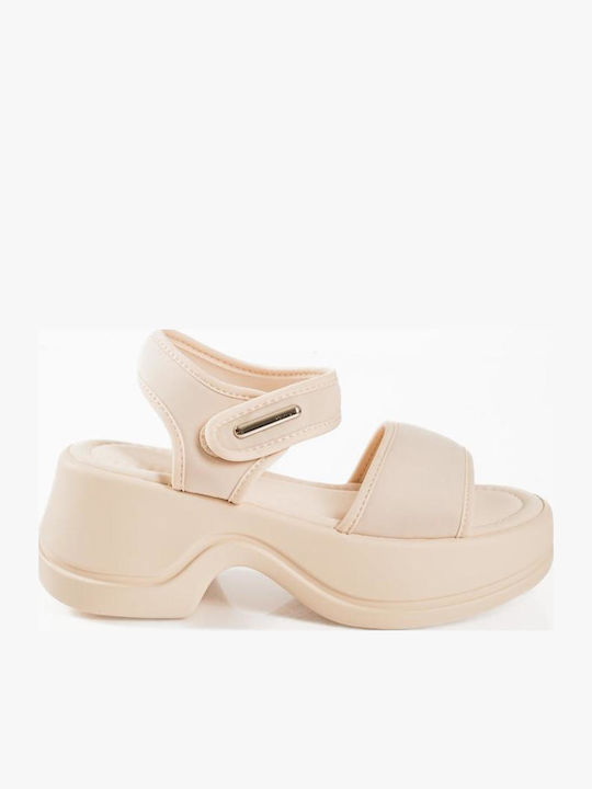 The Shoemart Women's Flat Sandals Sporty Beige