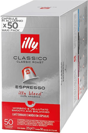 Illy Κάψουλες Espresso Classico Καραμέλα Συμβατές με Μηχανή Nespresso 50caps