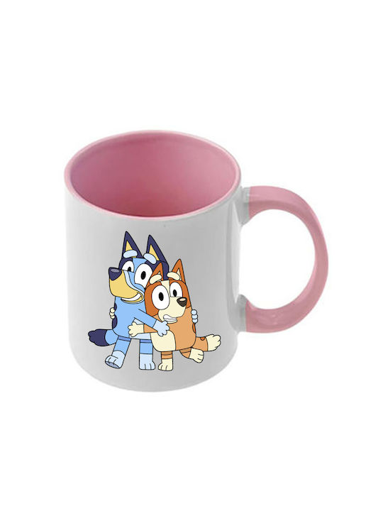 Чаша Bluey Розова Дръжка Вътрешна