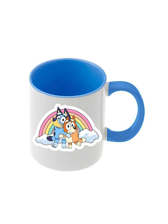Κούπα Bluey Γαλάζια Λαβή Εσωτερικό