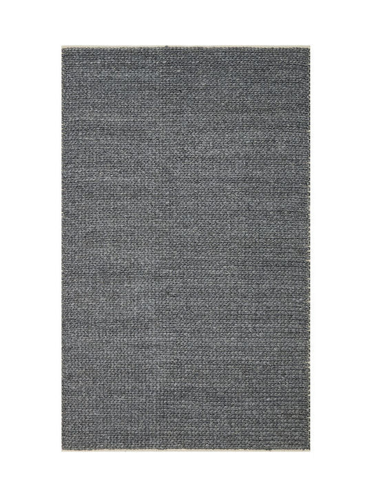 SteweHome Handmade Gray Runner Rug 80x300cm
