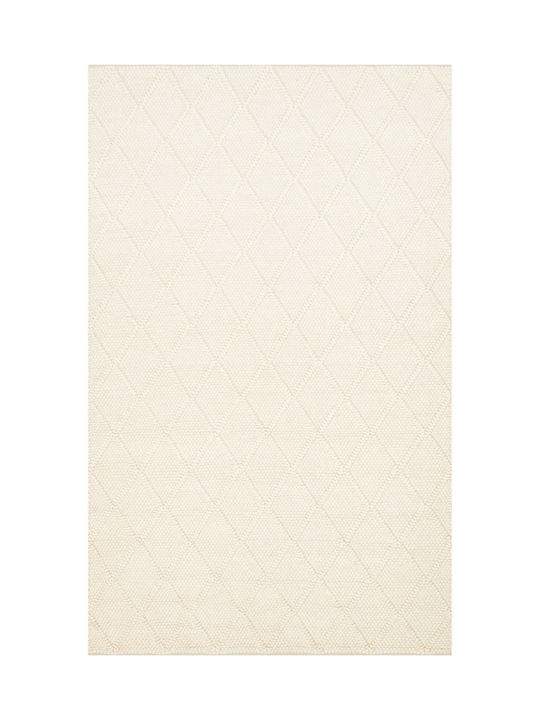 SteweHome Handmade Rectangular Beige Rug 130x190cm