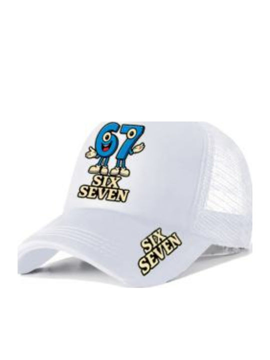 ShuShu Palarie Copii Tesatura Six Seven Alb