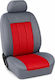 Car Seat Covers Set Pancar Perforated R2-r5 Red-Grey