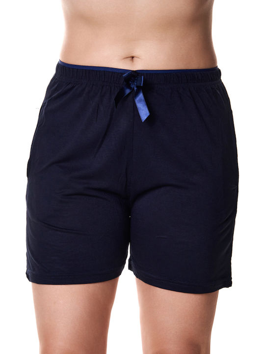 Comfort Summer Women's Pyjama Shorts Blue