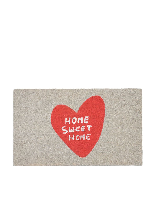 Doormat Made of Coconut Tree with Non-Slip Backing Beige 45x75cm