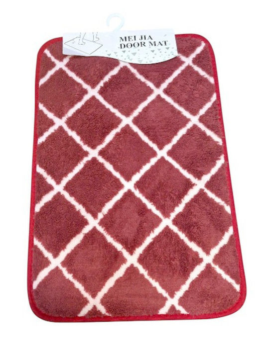 Non-Slip Red Doormat 38x58cm