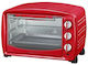 AKAI Electric Countertop Oven 26l No Burners Red