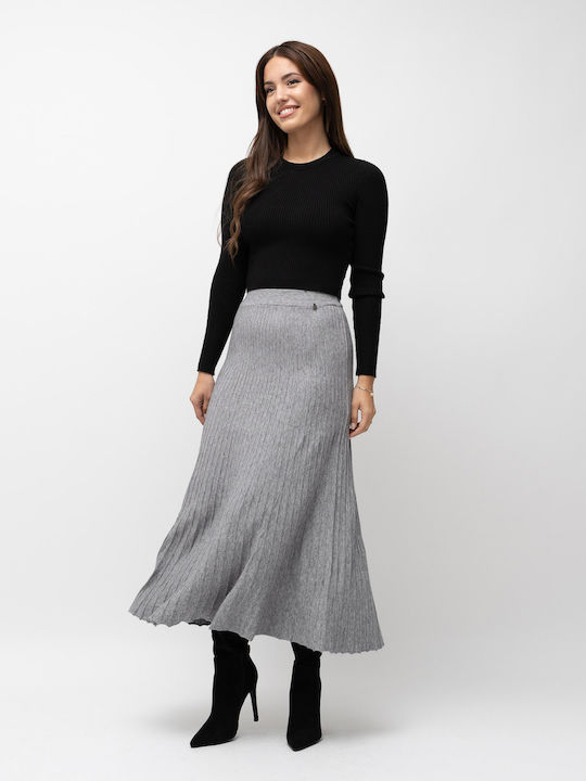 Midi Damenrock Grau