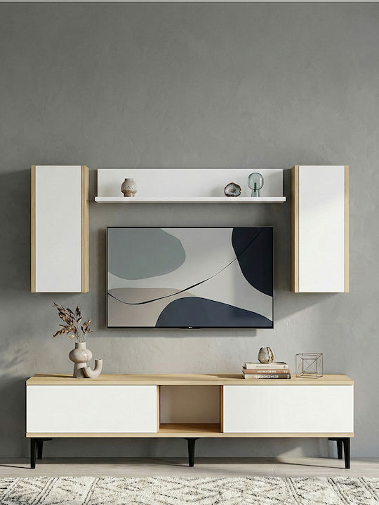 SteweHome Wohnzimmer TV-Einheit aus Spanplatte M150xB30xH41cm