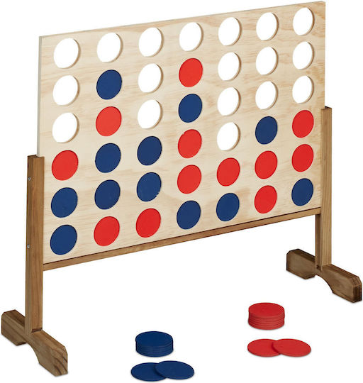 Επιτραπέζιο Παιχνίδι Giant Connect Four για 2 Παίκτες 10039172 Relaxdays