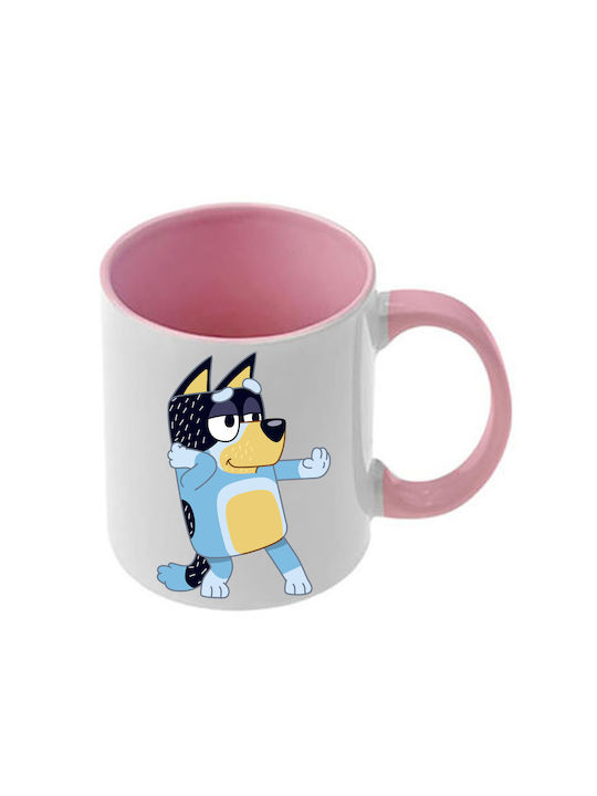 Κούπα Bluey Ροζ Λαβή Εσωτερικό