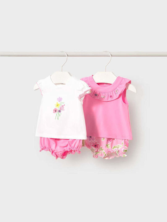 Mayoral Summer Set 4 Pieces Pink