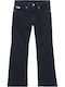 Mr Flare Παιδικό Τζιν Παντελόνι Black Blue Stone Wash