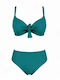 Bikini Set Push Up High Waist Turquoise