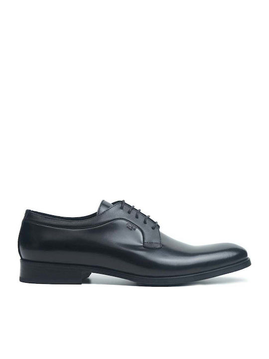 Boss Shoes Leder Herrenschuhe Schwarz