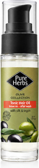 Pure Herbs Λάδι Μαλλιών για Ενυδάτωση κατά της Ψαλίδας 50ml