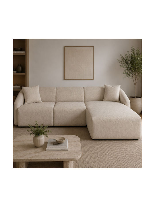 Novar Corner Couch with Right Corner Beige 255x...