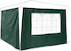 Relaxdays Seite für Kiosk Grün mit PVC-Beschichtung 1,9x2,9m