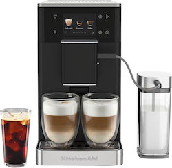 Kitchenaid KF4 Automatische Espressomaschine mit 15bar Druck für Cappuccino mit Mahlwerk Matteschwarz