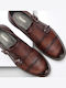 Doppelte Herrenschuhe Monk Braune