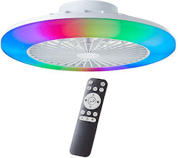 Brilliant Salerno Ceiling Light 48.5cm with Light White Brilliant Salerno Ceiling Light 48.5cm with Light White