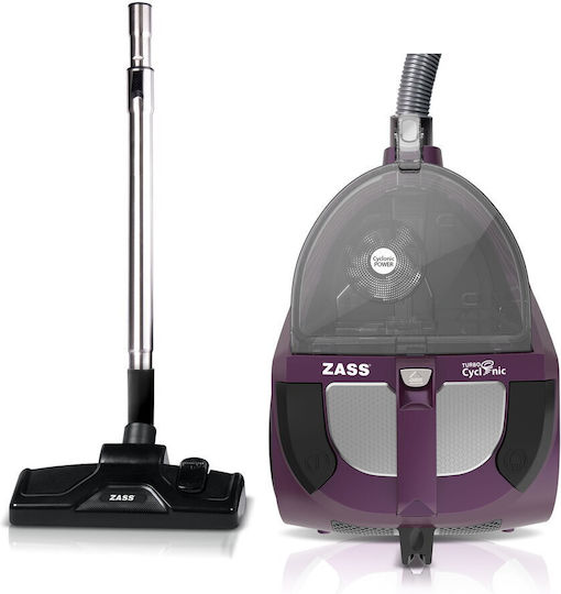 Zass Vacuum Cleaner 800W Bagless 4.3lt Purple