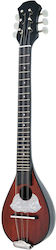 Musicland Baglamas Carved BG-AR-White