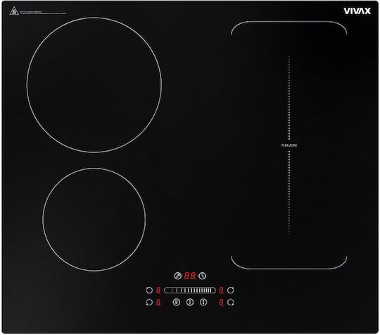 Vivax BH-04MFZIN Plită cu Inducție Autonomă cu Funcție de Blocare 59x52cm Neagră