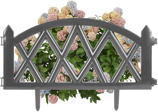 Vilde Kunststoff Gartenhecke in Grau Farbe 49x30cm