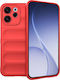 Techsuit Magic Silicone Red Back Cover (Oppo Re...